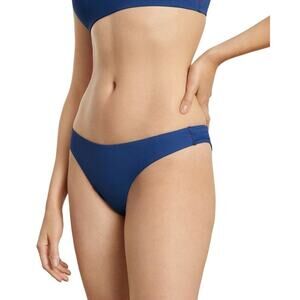 Everlane Thigh-High Bikini Bottom Blue Dusk Size L NWT